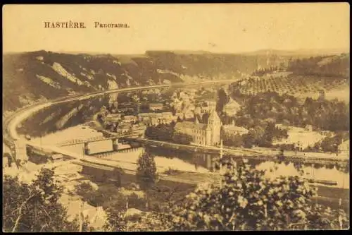 Postkaart Hastière Panorama 1916