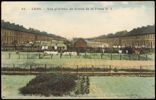 CPA Lens (Pas-de-Calais) Vue générale du Coron de la Fosse 1912