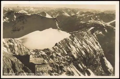 Ansichtskarte Ehrwald Berghotel Zugspitzkamm 1939  Stempel Tiroler Zugspitzbahn