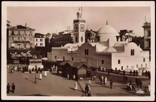 Postcard Algier دزاير Place du Gouvernement 1932