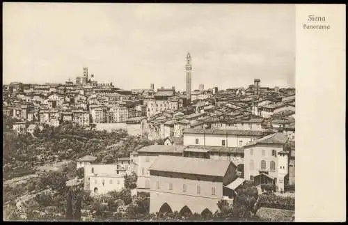 Cartoline Siena Panorama 1913  Toskana Italien