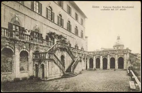 Cartoline Siena Palazzo Bandini Piccolomini 1913  Toskana Italien