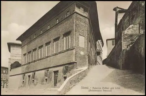 Cartoline Siena Palazzo Pollini già Celsi 1913  Toskana Italien