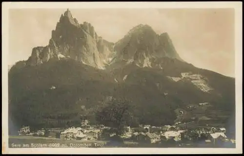 Cartoline Seis am Schlern Siusi allo Sciliar Stadt Dolomiten Tirol 1939