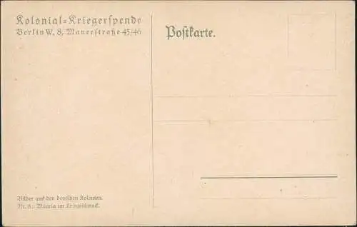 Mosambik Wagaia im Kriegsschmuck Typen Kolonie Deutsch Ostafrika DO 1914