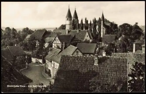 Ansichtskarte Gernrode-Quedlinburg Spittelplatz - Fotokarte 1960