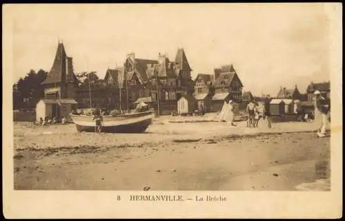 CPA Hermanville Seine-Maritime La Brèche 1928