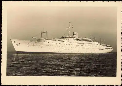 Urlauberschiff MS Völkerfreundschaft 1962  Stempel Rostock Warnemünde