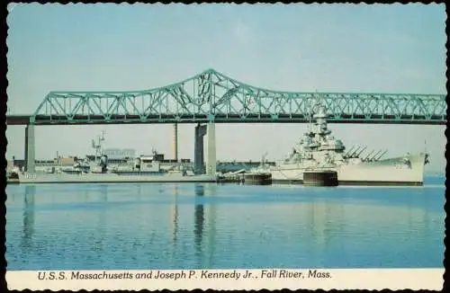 Schiff Kriegsschiff Marine U.S.S. Massachusetts  P. Kennedy Jr. Battleship 1975