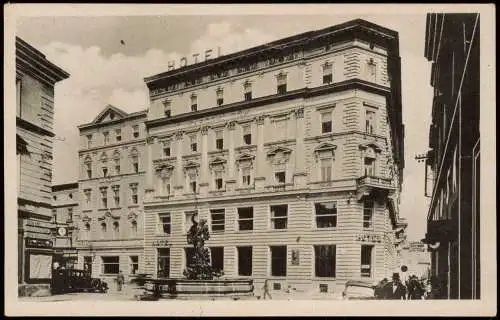 Postcard Olmütz Olomouc Hotel Národní dům. 1940