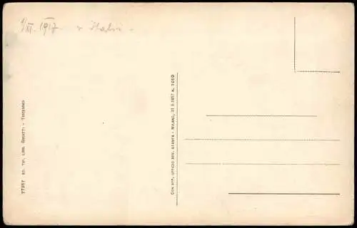 Cartoline Tricesimo Tresésin Via Pontebba 1924  Italien Italia