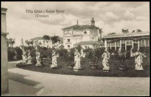 Cartoline Treviso Villa Elisa Santa Bona 1917  Italien Italia