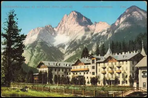 Schluderbach-Toblach Dobbiaco Stadtpartie Dolomiten Südtirol 1912