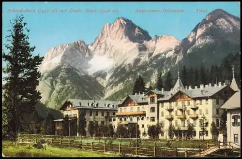 Schluderbach-Toblach Dobbiaco Stadtpartie Dolomiten Südtirol 1912