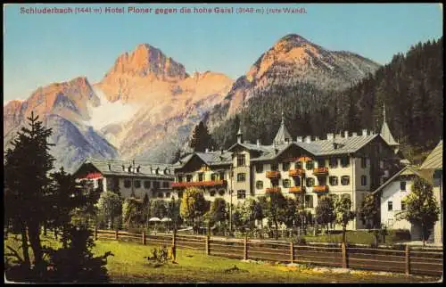 Schluderbach-Toblach Dobbiaco Hotel Ploner Dolomiten Südtirol 1912