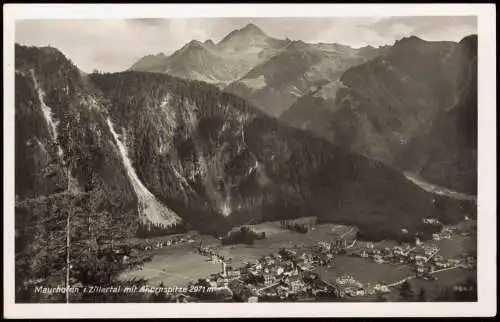 Ansichtskarte Mayrhofen Zillertal mit Ahornspitze 1942