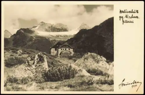 Ansichtskarte Ginzling-Mayrhofen Berliner Hütte Zillertal 1942