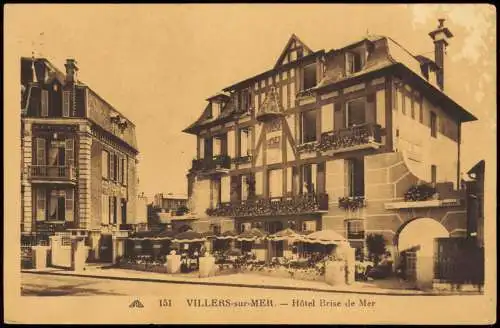 CPA Villers-sur-Mer Hôtel Brise de Mer 1941