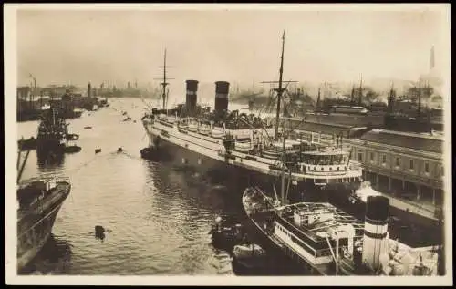 Cartoline Genua Genova (Zena) Il Porto Hafen Dampfer Steamer 1929