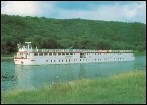 Ansichtskarte  Schiff MS Königstein Potsdam 1995  Bordstempel