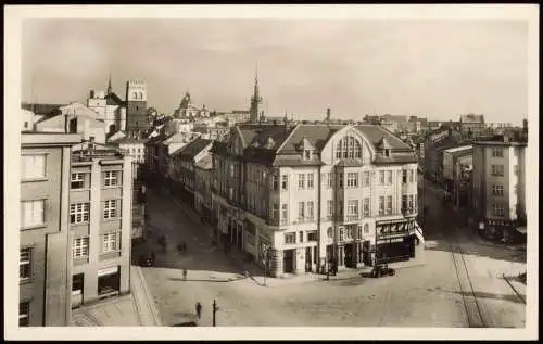 Postcard Olmütz Olomouc Straßenpartie 1932