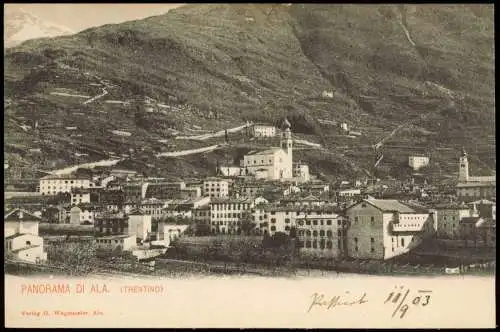 Cartoline Ala (Trentino) PANORAMA DI ALA (TRENTINO) 1900