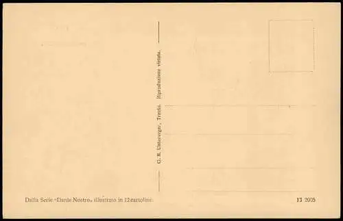 Cartoline Trient Trento Minosse (Dettaglio del Monumento a Dante) 1920