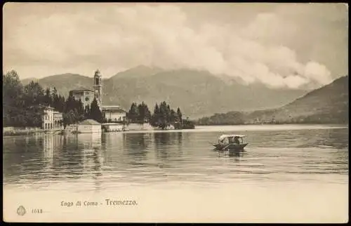 Cartoline Tremezzo Lago di Como, Partie am See 1910