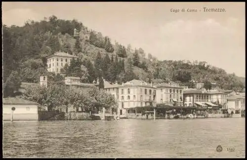 Cartoline Tremezzo Cago di Como See Partie mit Villen 1910