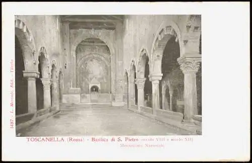 Tuscania Toscanella TOSCANELLA (Roma) Basilica di S. Pietro 1910