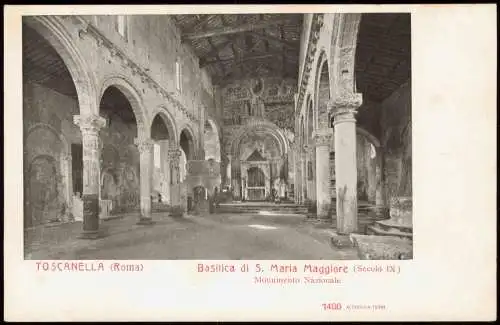 Tuscania Toscanella Basilica di S. Maria Maggiore TOSCANELLA (Roma) 1900