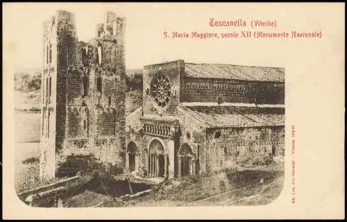 Tuscania Toscanella S. Maria Maggiore, Monumento Nazionale  (Viterbo) 1900