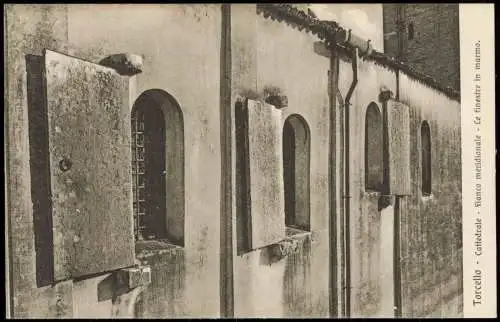 Torcello   Kathedrale Cattedrale Fianco meridionale Le finestre in marmo 1910