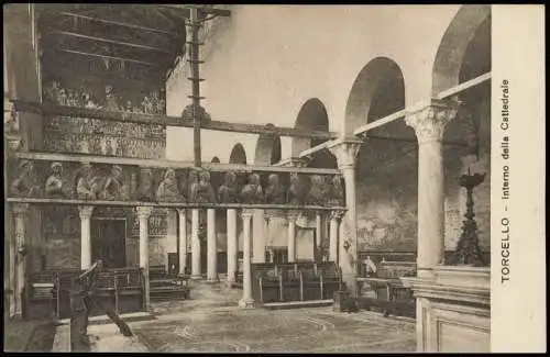 Torcello (Insel) Kathedrale TORCELLO Interno della Cattedrale 1910