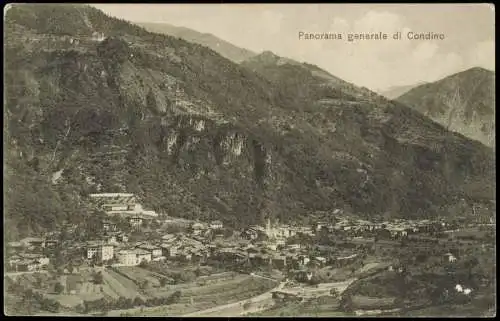 Cartoline Condino Panorama generale di Condino 1912