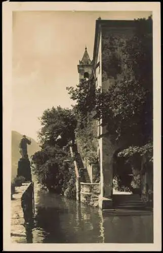 Cartoline Como LAGO DI COMO La darsena di Balbianello 1930