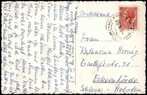 Cartoline Como Panorama-Ansicht 1957