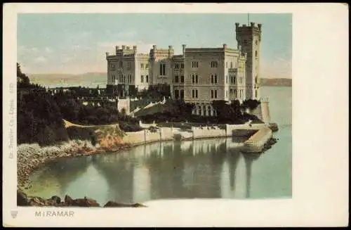 Cartoline Triest Trieste Schloss Miramar (Castello di Miramare) 1900