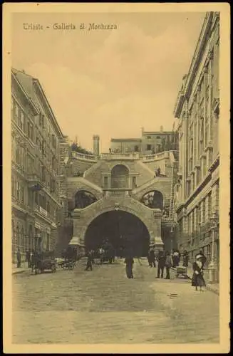 Cartoline Triest Trieste Ortsansicht, Galleria di Montuzza 1913