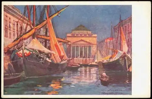 Triest Trieste Il canale grande (Künstlerkarte, Art-Design) 1910