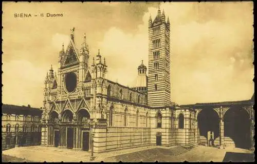 Cartoline Siena Duomo (Dom) 1910