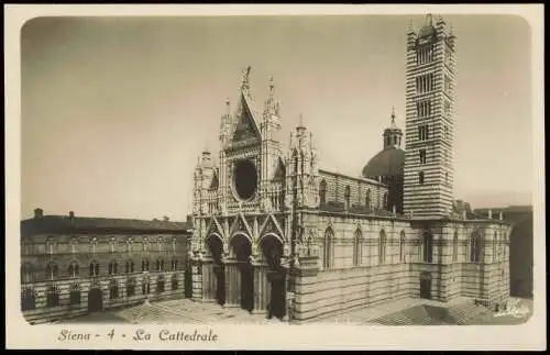 Cartoline Siena Duomo (Dom) Außenansicht La Cattedrale 1920