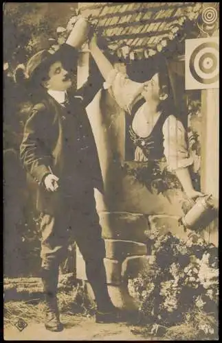 Ansichtskarte  Liebe Liebespaare - Love Bierseidel Schützenfest 1916