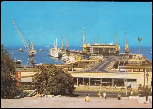 Postcard Odessa Одеса Одесса Hafen 1982