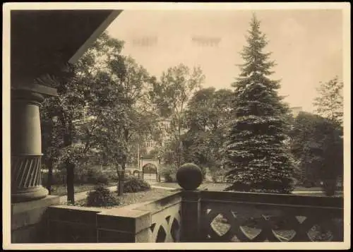 Ansichtskarte Dresden Gemeindeschwesternheim Veranda 1939