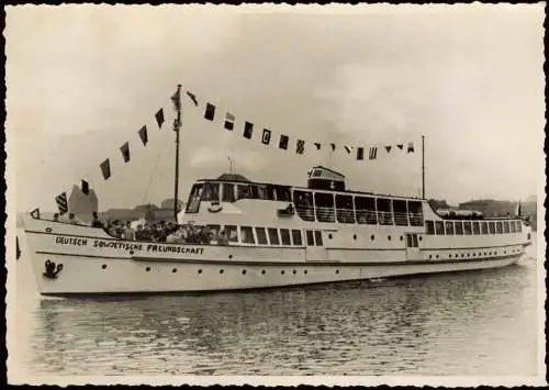 Stralsund Schiff Weiße Flotte MS „Deutsch-Sowjetische Freundschaft" 1958