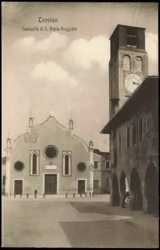 Cartoline Treviso Santuario di S. Maria Maggiore 1910