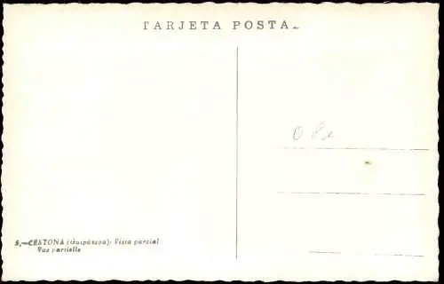 Postales Zestoa Cestona CESTONA Vista parcial Vue partielle 1960