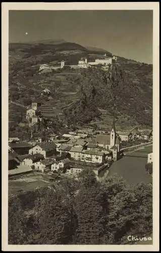 Cartoline Klausen (Südtirol) Chiusa Panorama-Ansicht 1940