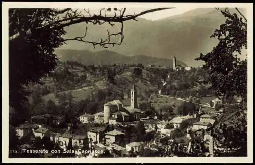 Ansichtskarte Tesserete Panorama Tesserete con Sala Capriasca 1931